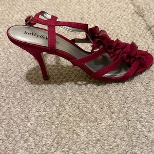 Kelly & Katie Fuchsia Floral Heels